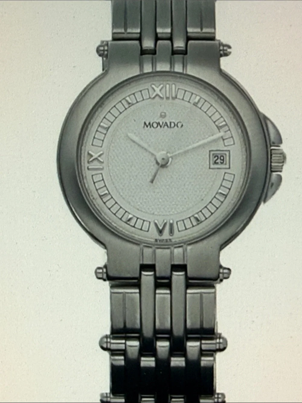Movado 84-36-829 Aviso 26mm Stainless Steel Silver Dial Quartz Sapphire Crystal